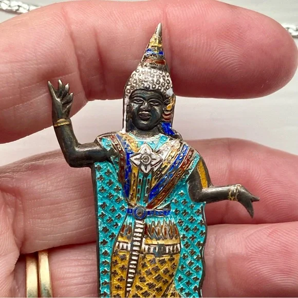 Sterling figure pendant - Picture 2 of 11